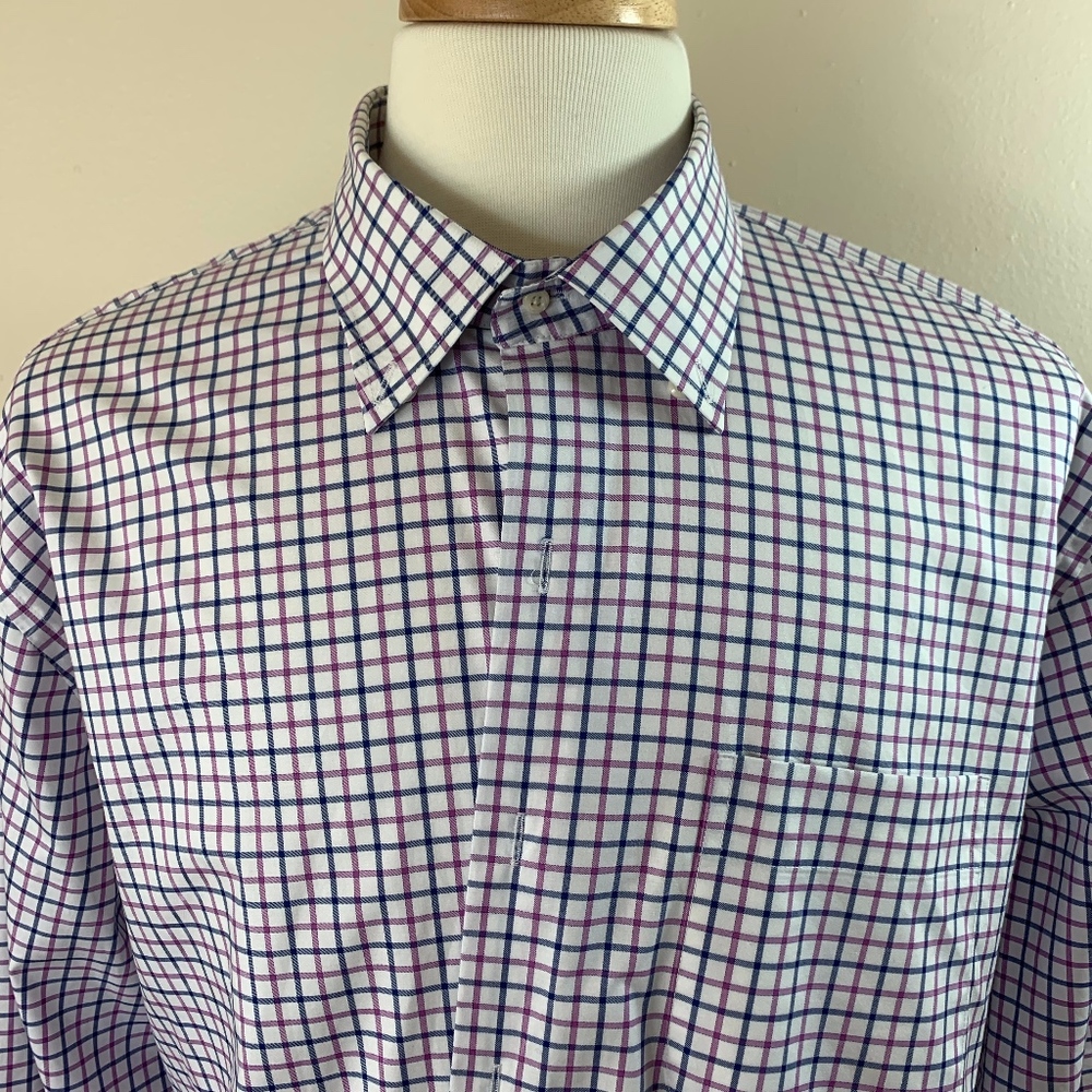 Peter Millar Plaid Dress Shirt